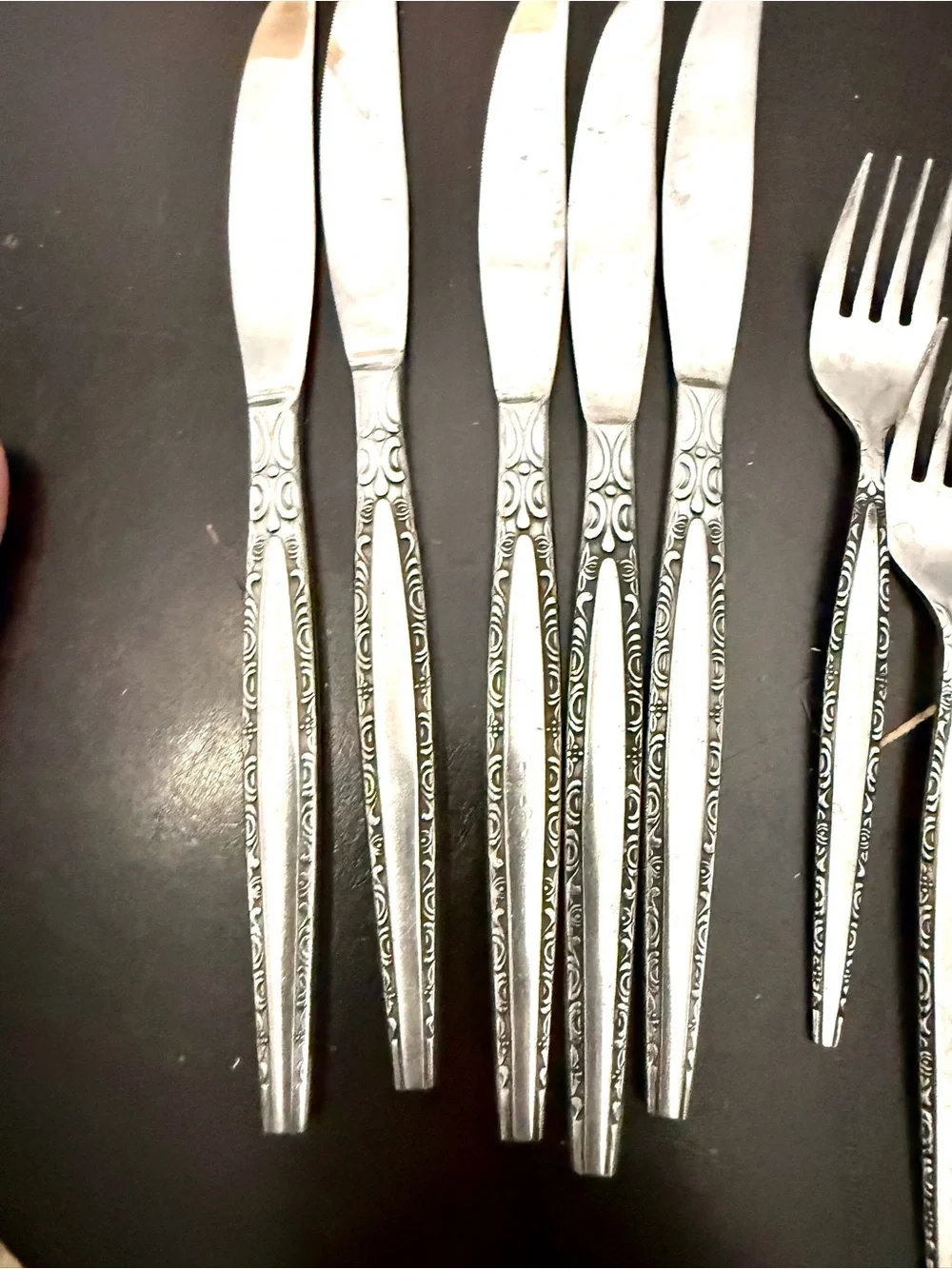 Regent Stainless Flatware ROYAL ELEGANCE Scroll Edging Japan lot of 26